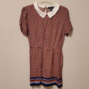 Women's Orange and Blue Dress